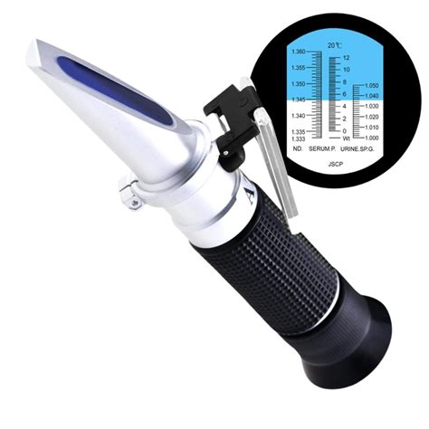 refractometer in urine|specific gravity urine refractometer high.